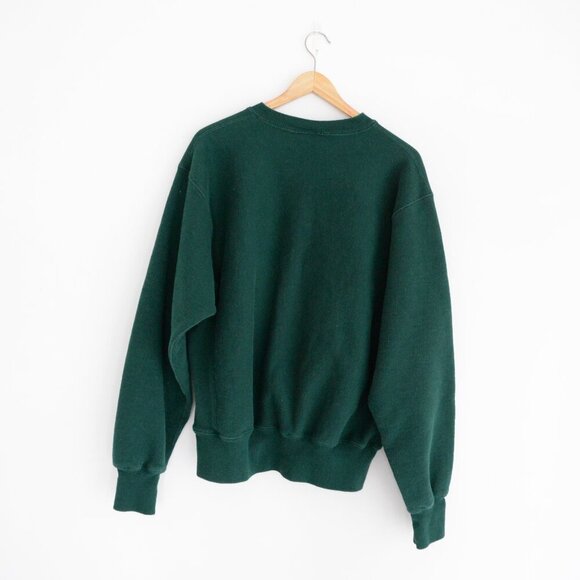 VTG '90S Signet Sportswear Hunter Green Embroidered Law Office Crew Neck Sweater - Picture 14 of 14